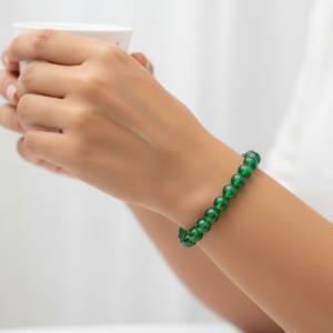 Chrome Beaded Bracelet for Women