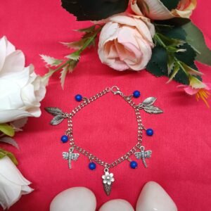 Silver-Toned Whispering Bloom Bracelet