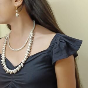 Handmade Natural Shell and Pearl Jewelry Set