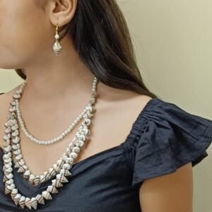 Women’s Seashell & Pearl Jewelry Set