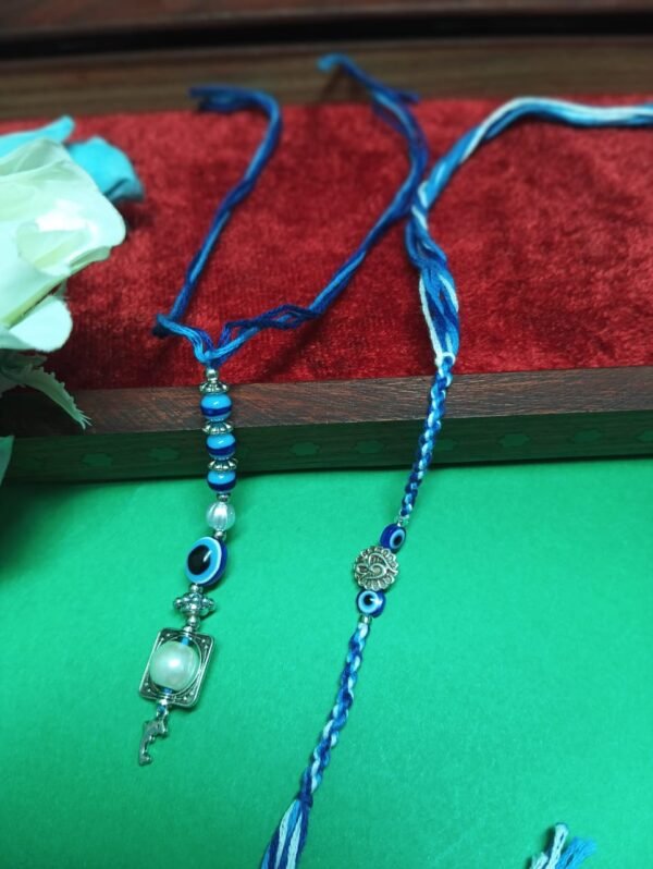 Handcrafted Cotton Thread Rakhi Duo