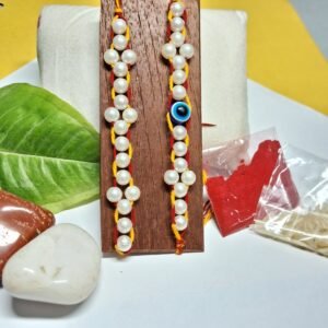Handmade Red & Yellow Thread Rakhi