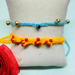 Handmade Woven Rakhi Combo Set