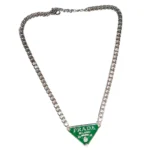 Men's Green Triangle Pendant