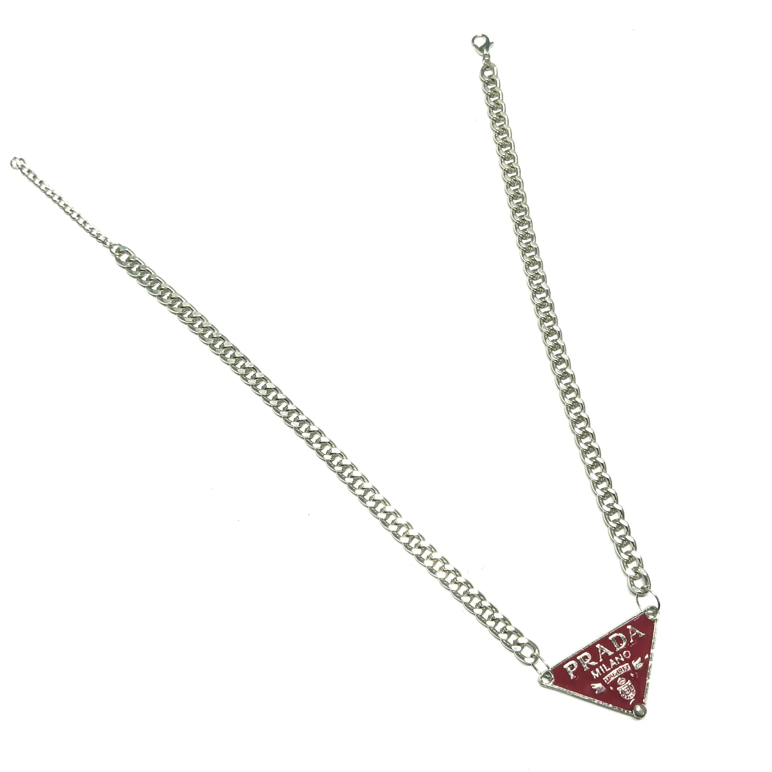 Men's Bold Red Triangle Pendant