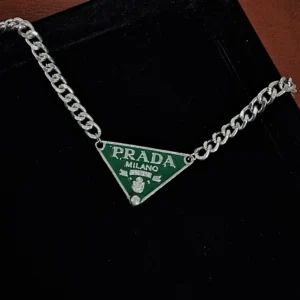 Men's Green Triangle Pendant