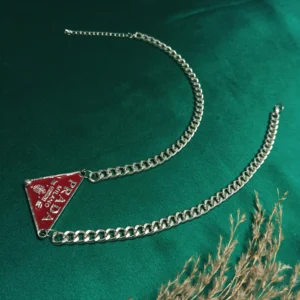 Men's Bold Red Triangle Pendant
