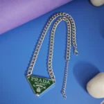 Men's Green Triangle Pendant