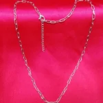 Silver-Tone Link Chain for Men and Boys