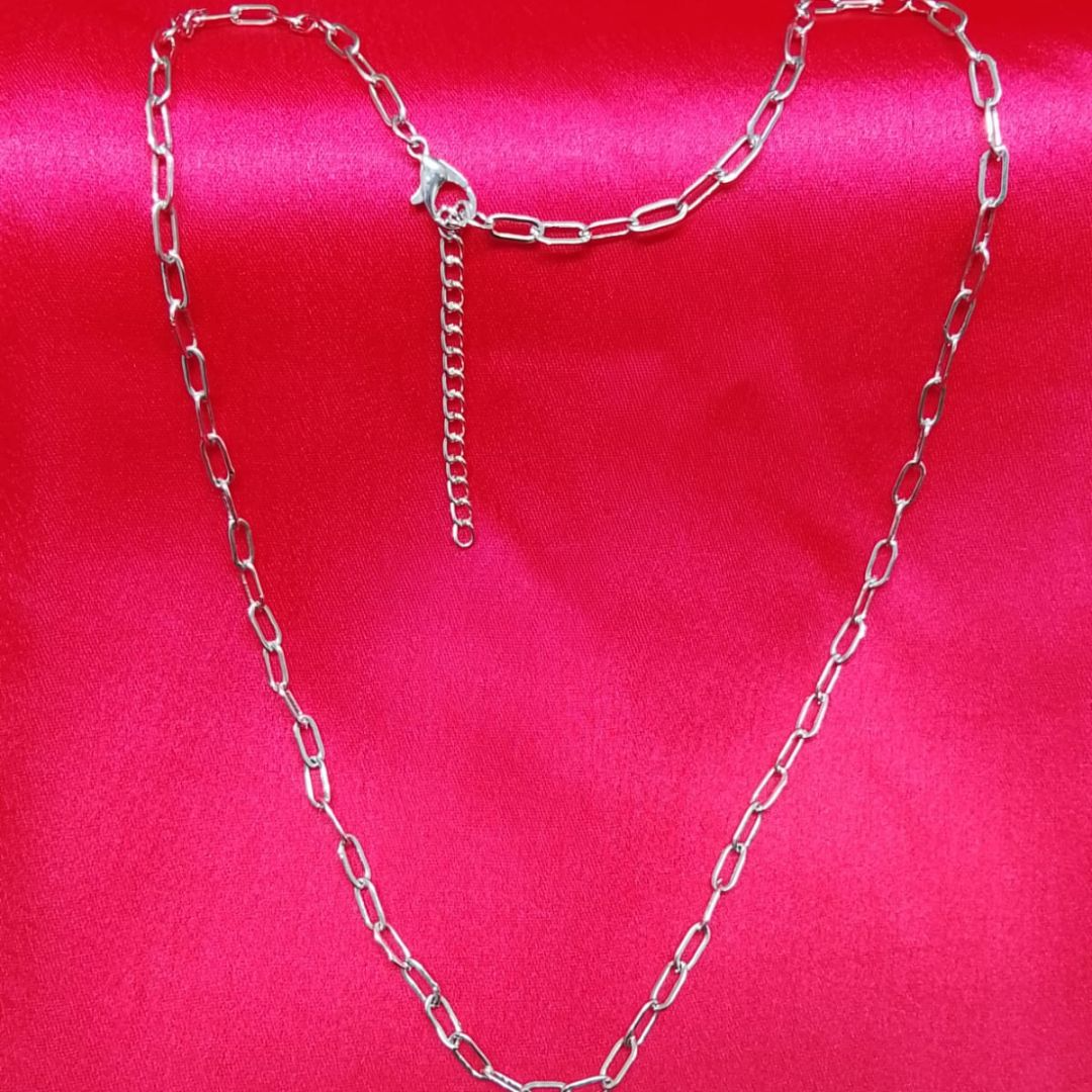 Silver-Tone Link Chain for Men and Boys