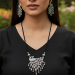 German Silver Peacock Jewelry Set for Women German Silver Peacock Jewelry Set for Women