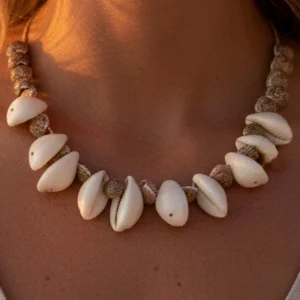 Handcrafted Cowrie Shell Choker Necklace