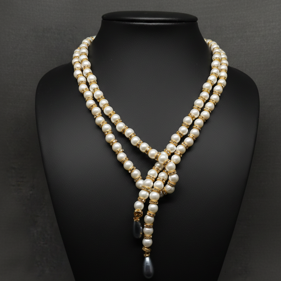 Layered Pearl Necklace For Women