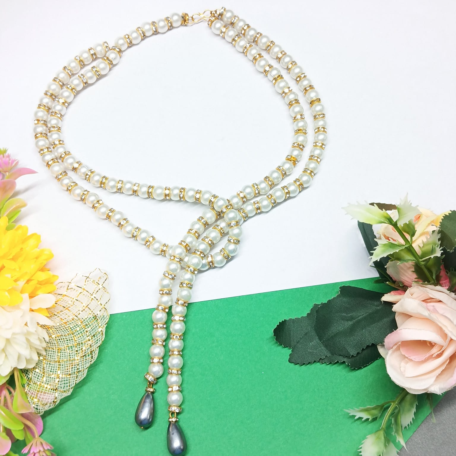 Layered Pearl Necklace For Women