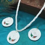 Handcrafted White Jute Jewelry Set