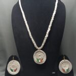 Handcrafted White Jute Jewelry Set