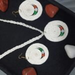 Handcrafted White Jute Jewelry Set