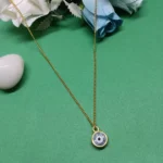 Gold-Toned Evil Eye Pendant