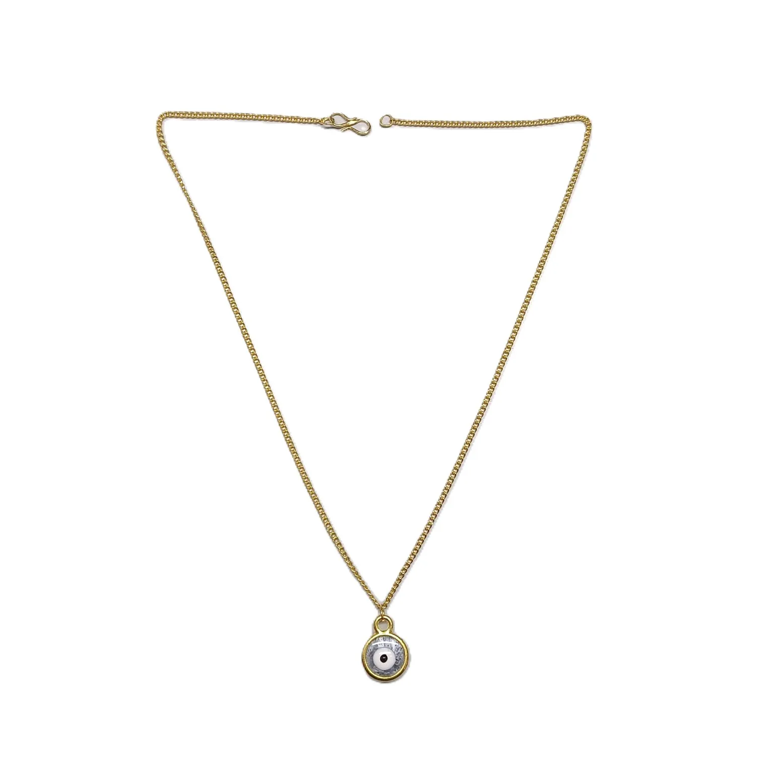 Gold-Toned Evil Eye Pendant