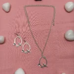 Handcrafted Bird-On-Branch Pendant Set