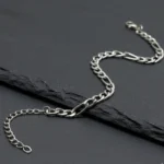 Adjustable Curb Chain Bracelet for Men