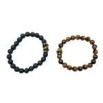 Natural Stone Beaded Bracelet Set