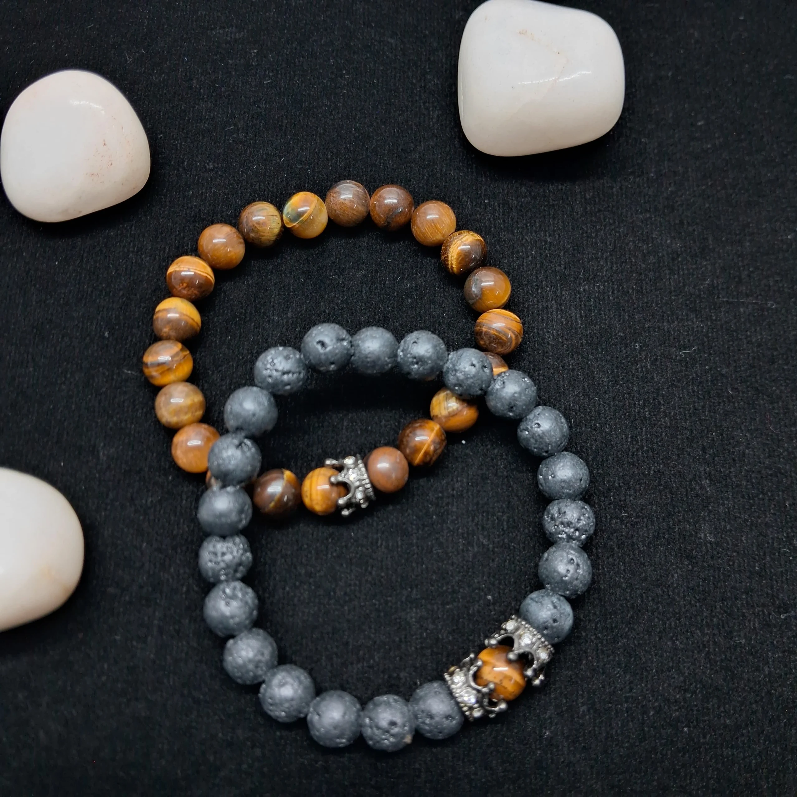 Natural Stone Beaded Bracelet Set