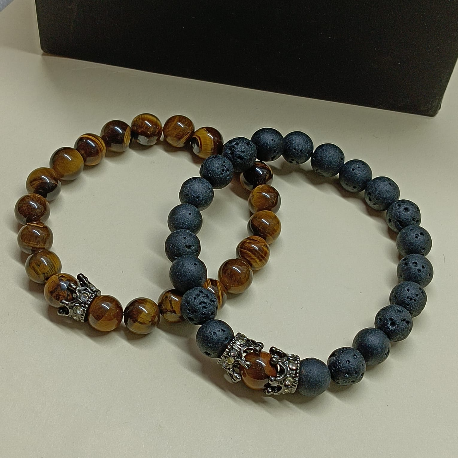 Natural Stone Beaded Bracelet Set