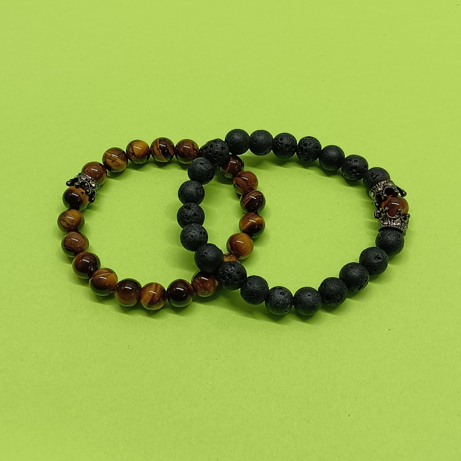 Natural Stone Beaded Bracelet Set