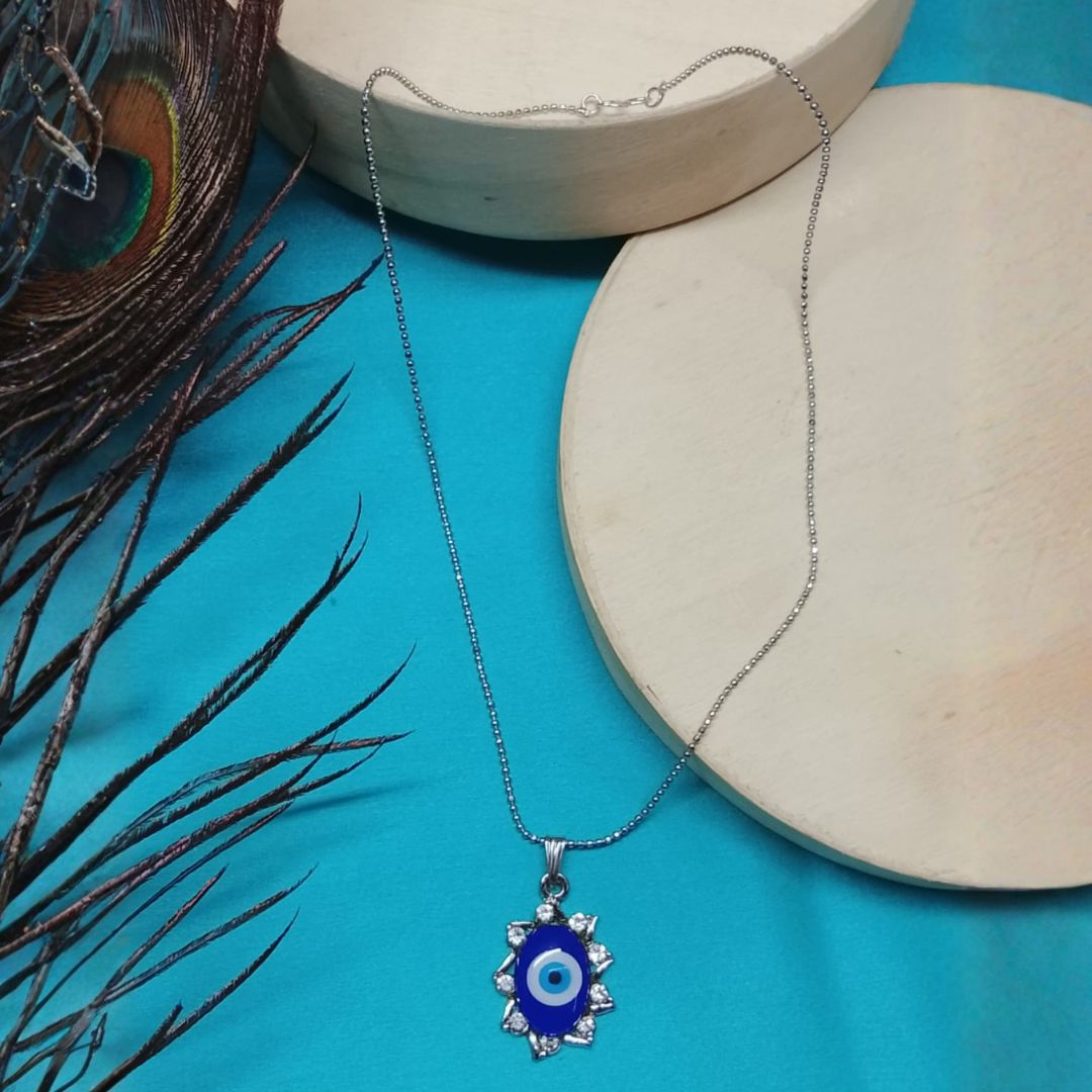 Minimalist Evil Eye Pendant