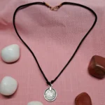 Men’s Coin Pendant with Black Thread