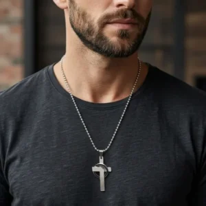 Minimalist Cross Pendant for Men
