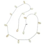 White Cowrie Shell Waist Chain for Women