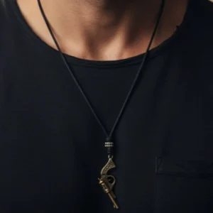 Vintage Pistol Pendant for Men