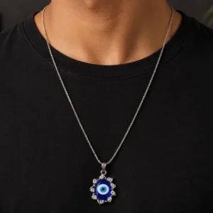 Minimalist Evil Eye Pendant
