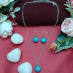 Turquoise Teardrop Jewelry Set for Women