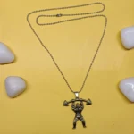 Bodybuilder Barbell Pendant for Men