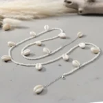 White Cowrie Shell Waist Chain for Women