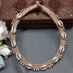 Handcrafted Boho Cowrie Shell Necklace