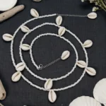 White Cowrie Shell Waist Chain for Women