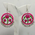 Handcrafted Lotus Resin Earrings