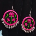 Handcrafted Lotus Resin Earrings