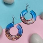 Chunky Resin Earrings for Women