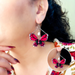 Women’s Resin Butterfly Earrings