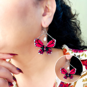 Women’s Resin Butterfly Earrings