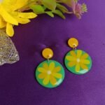 Dainty Floral Resin Earrings for Women