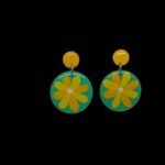 Dainty Floral Resin Earrings for Women