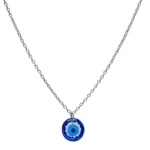 Elegant Blue Evil-Eye Resin Pendant