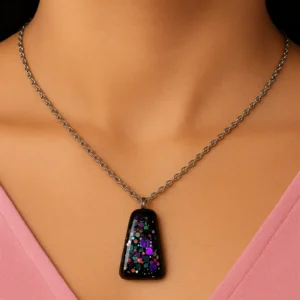 Glitter Resin Pendant for Women