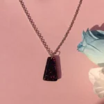 Glitter Resin Pendant for Women